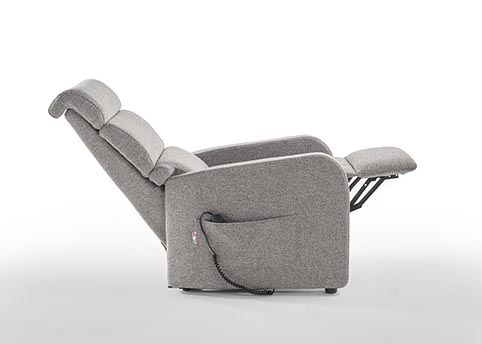 fauteuil relaxation lift tissu gris moderne qualite 2