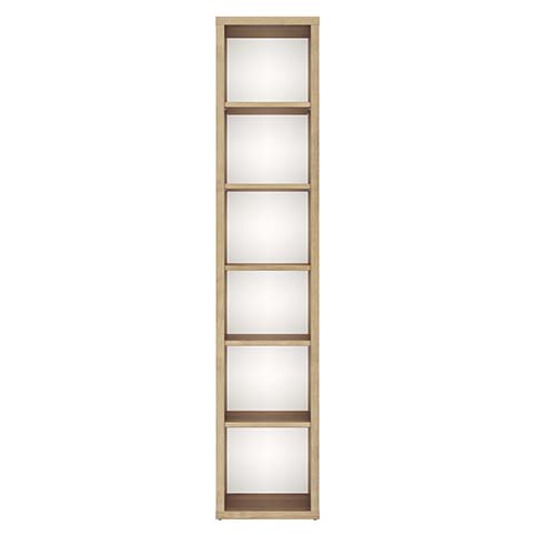 colonne rangement bois clair blanc elio 1