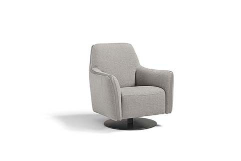 fauteuil tissu moderne gris clair