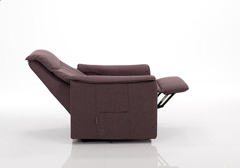 fauteuil relax lift tissu brun design qualite 1
