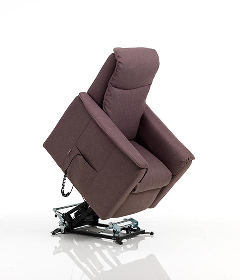 fauteuil relax lift tissu brun design qualite 2