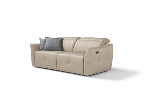 canape cuir design droit relax