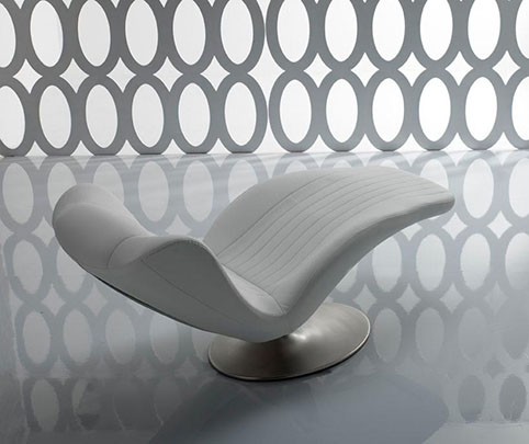 fauteuil relaxation design cuir blanc design qualite