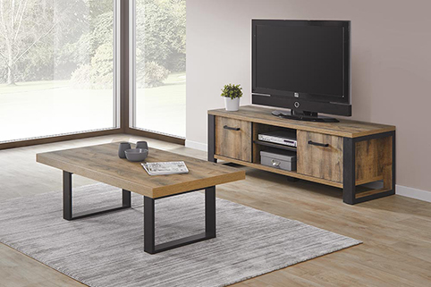 Meuble TV table complet bois