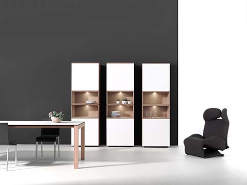 Meubles salle amanger design blanche