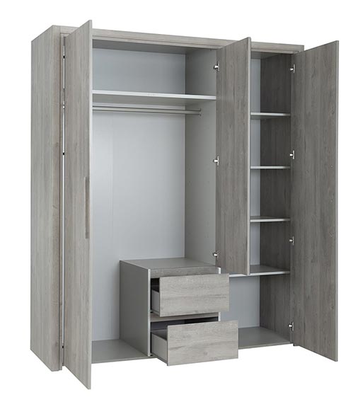 garde robe armoire chambre a coucher adulte ABBY 02