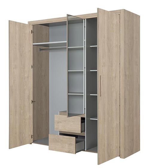 garde robe armoire chambre a coucher adulte ABBY 05