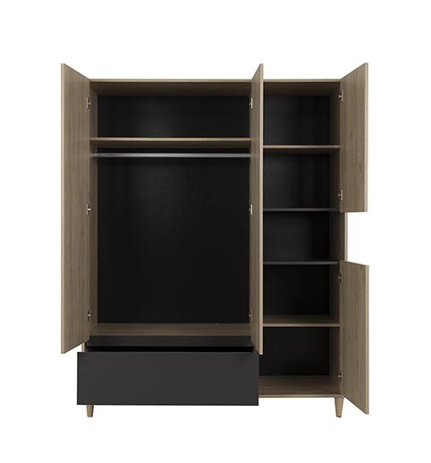 garde robe armoire chambre a coucher adulte AXEL 02