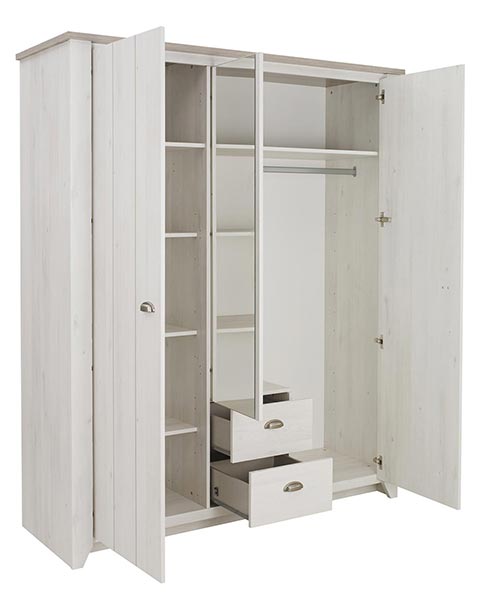 garde robe armoire chambre a coucher adulte ELLEN 03