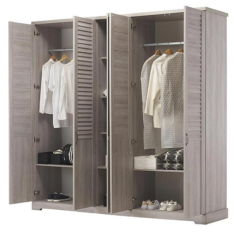 garde robe armoire chambre a coucher adulte THELMA 12