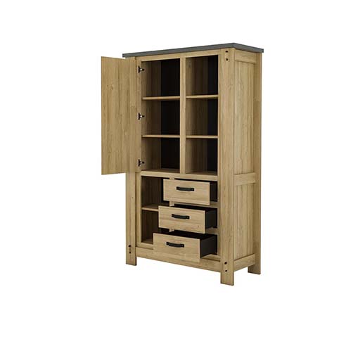 vitrine colonne dressoir de salon BROCELIANDE 03