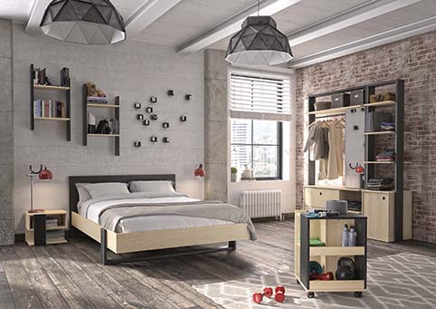 vue chambre a coucher enfant adolescent duplex 1