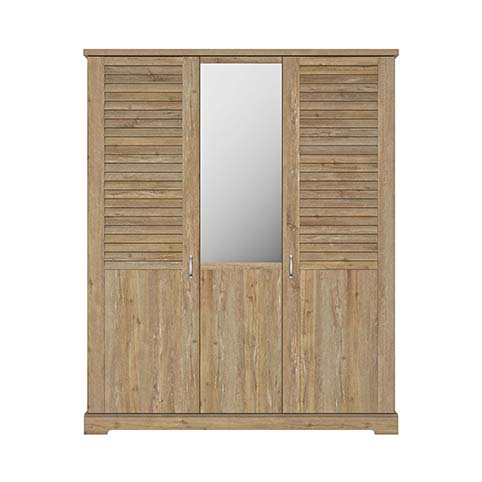 armoire dressing penderie miroir bois thelma 1