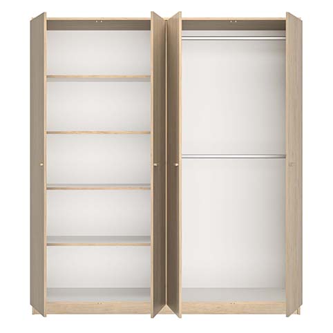 armoire penderie 4 portes dressing bois tulle chene 1