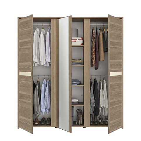 armoire penderie bois miroir lisbonne 3