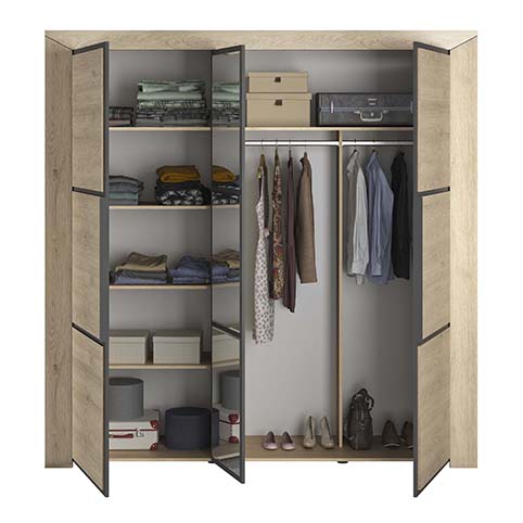 armoire penderie chene clair brugge 2