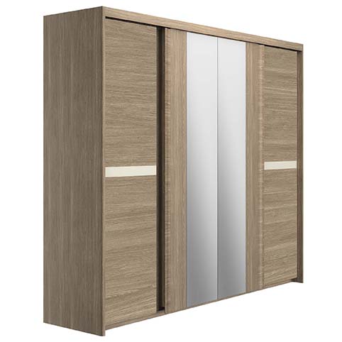 armoire penderie dressing miroirs portes coulissantes bois lisbonne 1