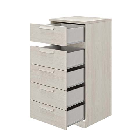 commode haute 5 tiroirs bois gris clair cyrus 2