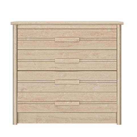 commode chambre enfant 4 tiroirs bois clair montana 1