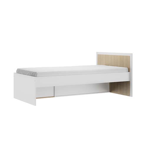 lit 1 place enfant rangement blanc bois charlie 2