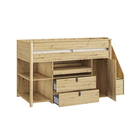 lit hauteur rangements tiroirs bureau integre escaliers mael 2