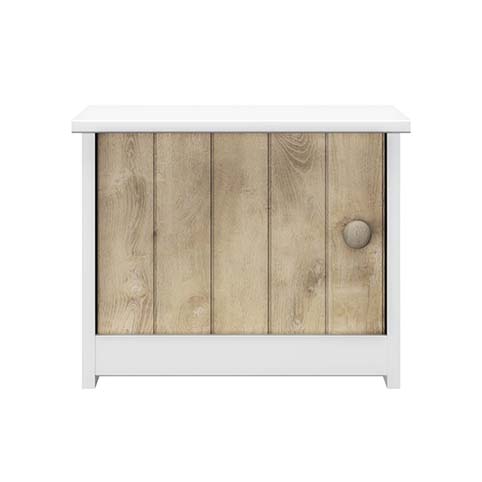 table de chevet nuit enfant rangement blanc bois charlie 1