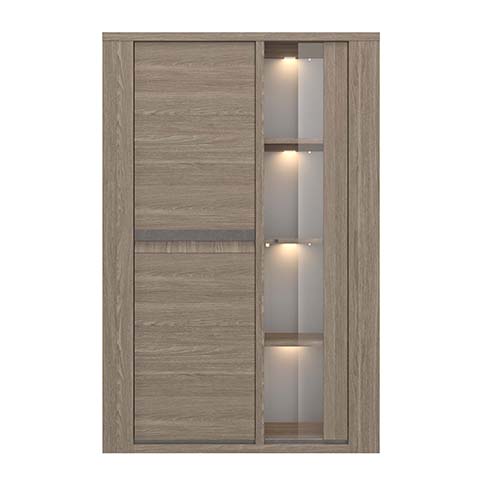 rangement salon placards niches bois fonce marceau 1