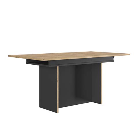 table a manger bois clair noir rafael 2