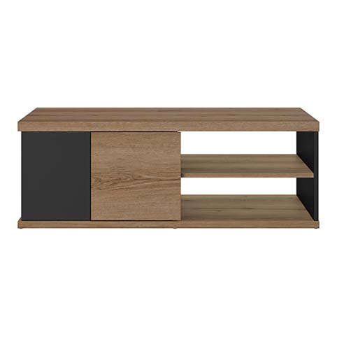 table basse rangement placard bois noir otello 1