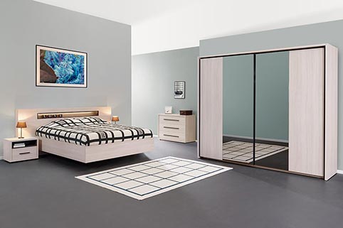 Chambre a Coucher Contemporaine Blanche