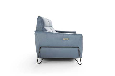 divan microfibre moderne bleu clair relax