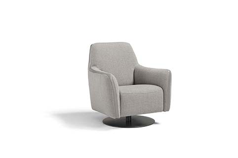 fauteuil tissu moderne gris clair