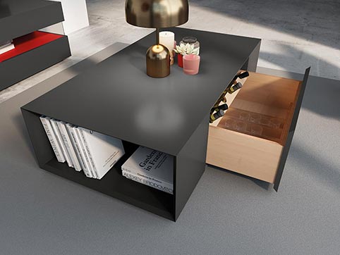 Table Basse Salle a Manger Tendance Black