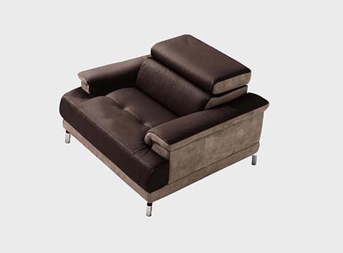 Fauteuil Design Fibre Brun